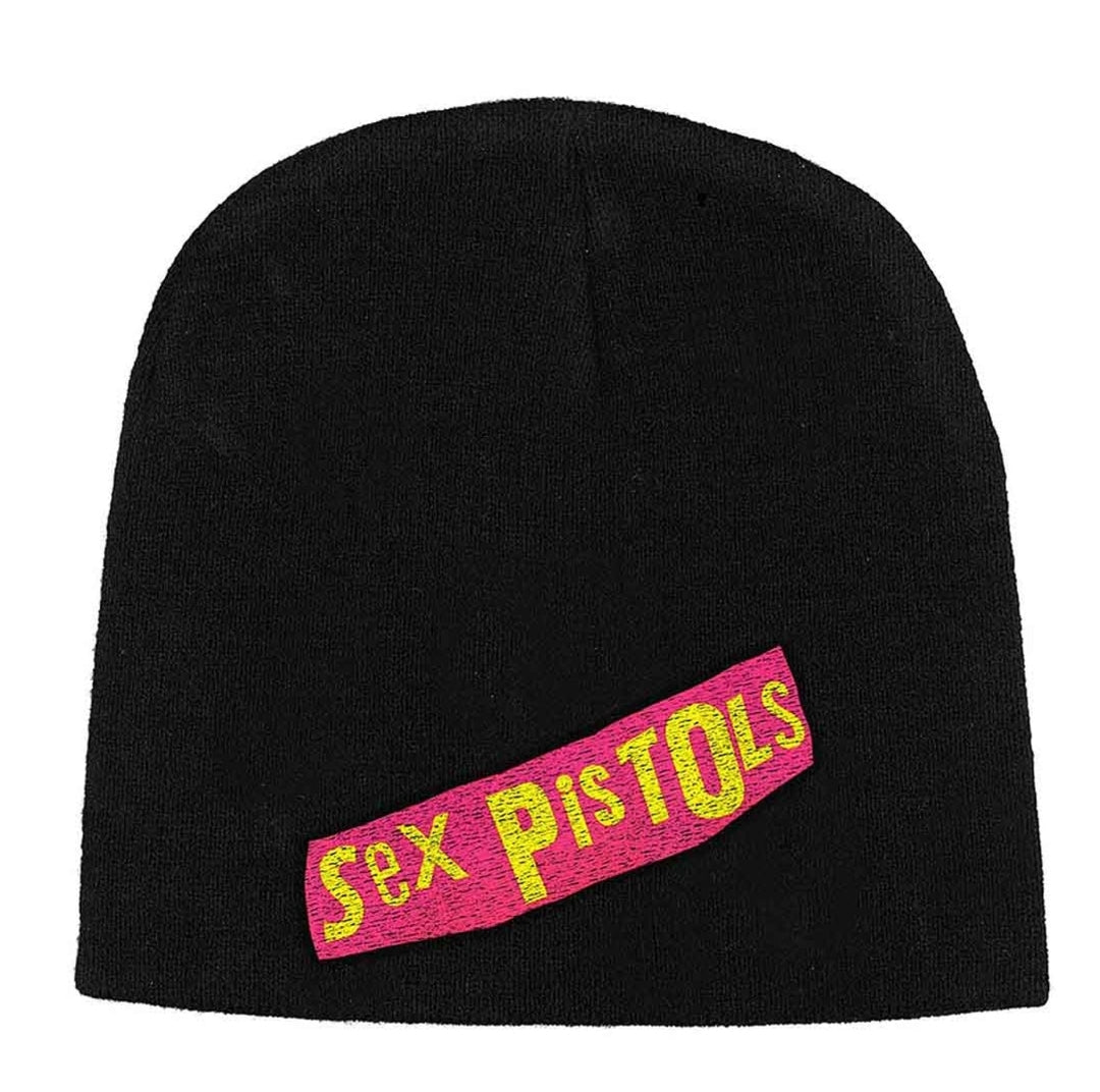 Official Sex Pistols Logo Black Beanie Hat