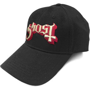 Ghost Baseball Cap | Logo (Black)