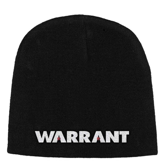Official Warrant Logo Black Beanie Hat