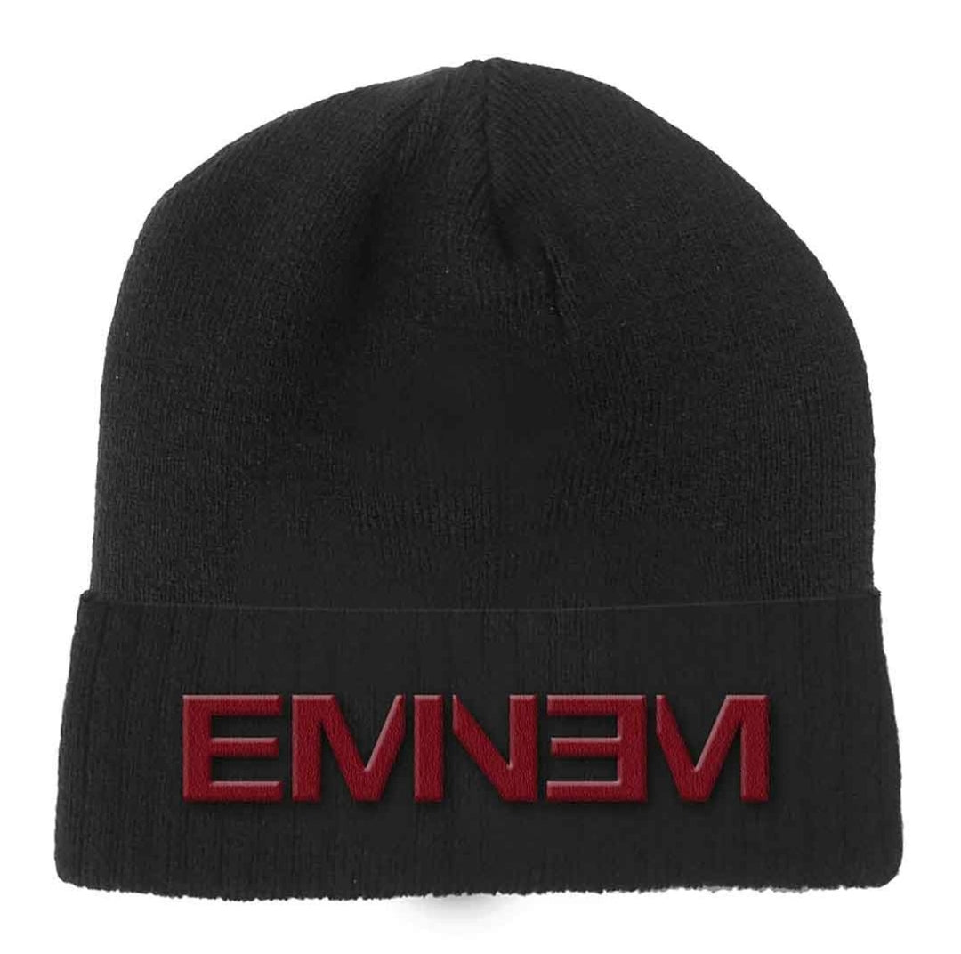 Official Eminem Logo Black Beanie Hat