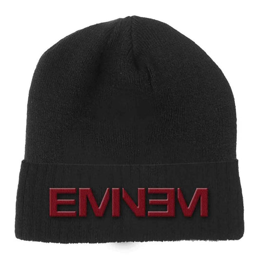 Official Eminem Logo Black Beanie Hat
