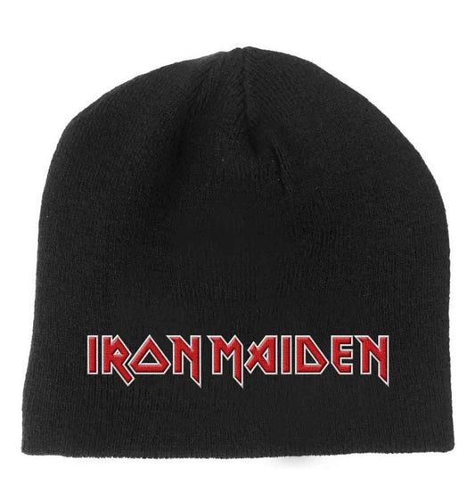 Official Iron Maiden Logo 2 Black Beanie Hat