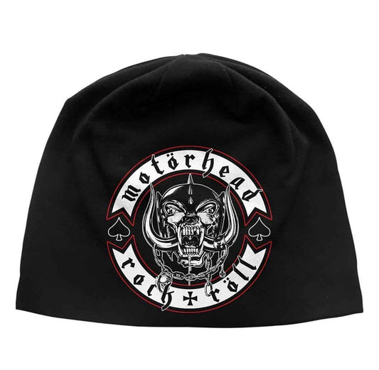 Official Motörhead Biker Badge Black Beanie Hat